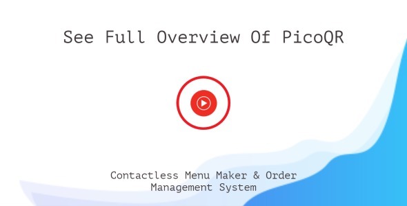 PicoQR - (SaaS) Créateur de menus QR pour restaurants numériques sans contact - 3